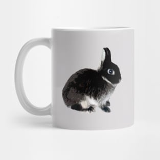 Black Otter Netherland Dwarf Rabbit Mug